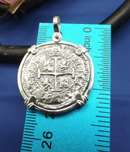 Load image into Gallery viewer, Shipwreck "4 Reale" Treasure Coin Reproduction Doubloon Pirate Coin Unique Piece of 8 Pendant