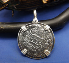 Load image into Gallery viewer, Shipwreck "4 Reale" Treasure Coin Reproduction Doubloon Pirate Coin Unique Piece of 8 Pendant