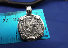 Load image into Gallery viewer, Sterling Silver "1 Reale" Atocha Replica Coin with Barrel Bail