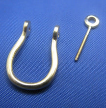 Load image into Gallery viewer, 14k Gold Single Shackle Earring with Secure Screw Post