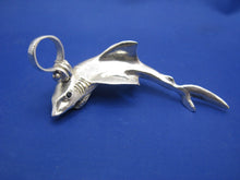 Load image into Gallery viewer, Large Oversized Sterling Silver Great White Shark Pendant