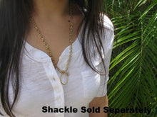 Load image into Gallery viewer, 14k Gold 6mm Nautical Shackle Mariner Link Chain 24"