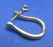 Load image into Gallery viewer, 14k Gold Nautical Shackle Earring Pair with Screw Post