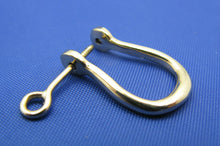 Load image into Gallery viewer, 18k Gold Shackle Earring with Secure Screw Post
