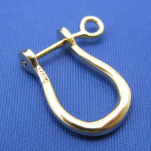Load image into Gallery viewer, 18k Gold Shackle Earring with Secure Screw Post