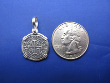 Load image into Gallery viewer, Sterling Silver Small Atocha Shipwreck Coin Replica