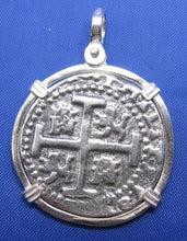Load image into Gallery viewer, Sterling Silver Medium Sized Caribbean Pirate Coin Pendant