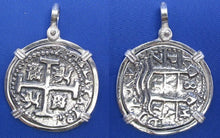 Load image into Gallery viewer, Sterling Silver Medium Sized Caribbean Pirate Coin Pendant