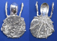 Load image into Gallery viewer, Sterling Silver Shipwreck Pirate Coin Replica with Gemstone Octopus Bezel