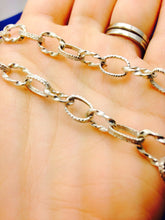 Load image into Gallery viewer, Sterling Silver 8mm Nautical Money Chain Reproduction 24" with No Clasp