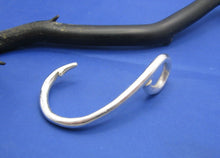 Load image into Gallery viewer, Sterling Silver Extra Large Men's Nautical Fish Hook Pendant 2.25"x 1.25"