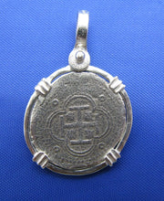 Load image into Gallery viewer, Extra Small Pirate Escudo Reproduction Pendant