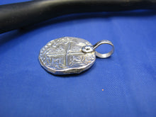 Load image into Gallery viewer, Small Atocha Pirate Coin Replica Pendant Necklace Charm Beach Shipwreck Jewelry