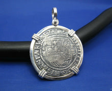 Load image into Gallery viewer, &#39;4 Reale&#39; Large King Shield&#39;s Markings Replica Pendant Sterling Silver
