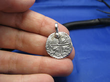 Load image into Gallery viewer, Small Atocha Pirate Coin Replica Pendant Necklace Charm Beach Shipwreck Jewelry