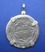Load image into Gallery viewer, '4 Reale' Large King Shield's Markings Replica Pendant Sterling Silver