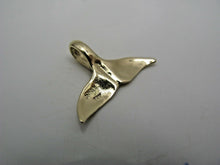 Load image into Gallery viewer, 14k Gold High Polish Small Whale Tail Pendant