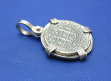Load image into Gallery viewer, Sterling Silver Spanish Shipwreck Replica Coin Treasure Cobb Key West Pendant