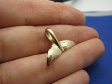 Load image into Gallery viewer, 14k Gold High Polish Small Whale Tail Pendant