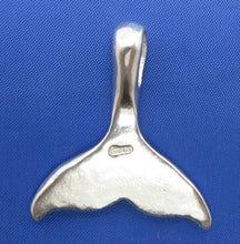 Load image into Gallery viewer, Sterling Silver Whale Tail Slider Pendant
