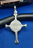 Sterling Silver Unique Lost Pirate Bones Compass Cross Pendant
