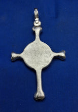 Load image into Gallery viewer, Sterling Silver Unique Lost Pirate Bones Compass Cross Pendant
