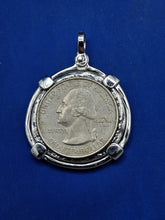 Load image into Gallery viewer, Sterling Silver Atocha Shipwreck Cob Pirate Treasure Coin " 4 Reale" Reproduction Pendant
