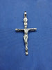 Sterling Silver Unique Artisan Handcrafted wood Design Cross With Jesus Pendant