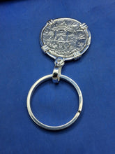 Load image into Gallery viewer, Sterling Silver Atocha Shipwreck 8 Reale Replica Pirate Coin Unique Key Chain
