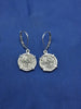 Sterling Silver Small Atocha Shipwreck Reproduction Coins With Lever Backs Earrings