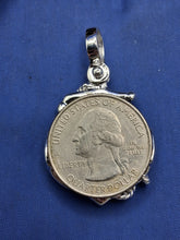 Load image into Gallery viewer, Sterling Silver Unique Anchor With Maritime Wheel and Rope Pendant
