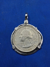 Load image into Gallery viewer, Sterling Silver Atocha Treasure Replica Pirate Coin Spanish Cob Pendant
