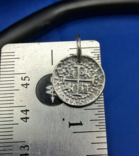 Load image into Gallery viewer, Sterling Silver Small Atocha Shipwreck Replica Coin With Jump Ring Charm
