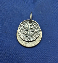Load image into Gallery viewer, Sterling Silver Small Atocha Shipwreck Replica Coin With Jump Ring Charm
