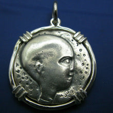 Load image into Gallery viewer, Sterling Silver Out Of This World Alien Coin Pendant

