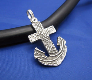 Sterling Silver Anchor Cut Out from Piece of 8 Pirate Shipwreck Coin