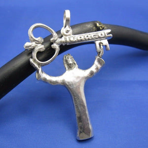 Key Largo Christ of the Abyss Key Pendant in Sterling Silver