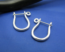 Load image into Gallery viewer, Sterling Silver Pirate Shackle Earring Pair
