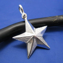 Load image into Gallery viewer, Sterling Silver Handcrafted Sailor&#39;s Nautical Star Necklace by Crisol Jewelry
