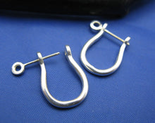 Load image into Gallery viewer, Sterling Silver Pirate Shackle Earring Pair

