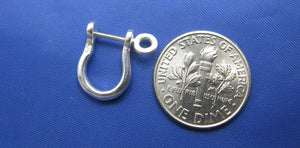 Small Single Sterling Silver Pirate Shackle Earring