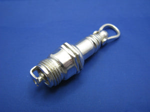 Extra Large Sterling Silver .925 Mechanic's Spark Plug Pendant