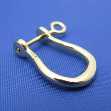 Load image into Gallery viewer, 18k Gold Shackle Earring with Secure Screw Post
