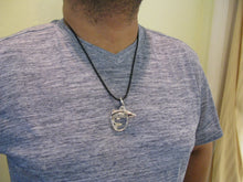 Load image into Gallery viewer, Extra Large Men&#39;s Snook &amp; Fish Hook Nautical Pendant
