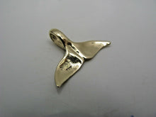 Load image into Gallery viewer, 14k Gold High Polish Small Whale Tail Pendant
