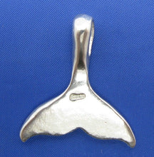 Load image into Gallery viewer, Sterling Silver Whale Tail Slider Pendant
