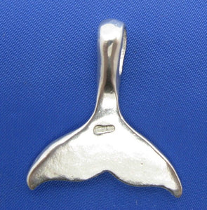 Sterling Silver Whale Tail Slider Pendant